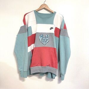SOLD Hand painted Upcycled Billie Eilish X Nike reworked Crewneck